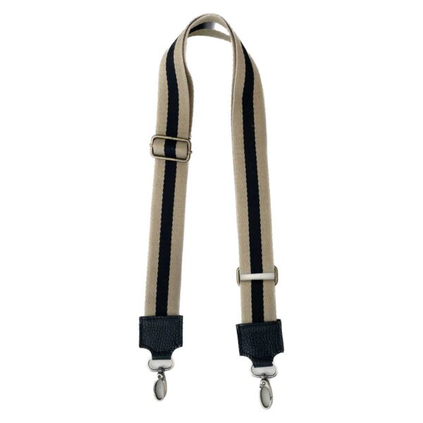 STRAP BEIGE NEGRO 5 cms