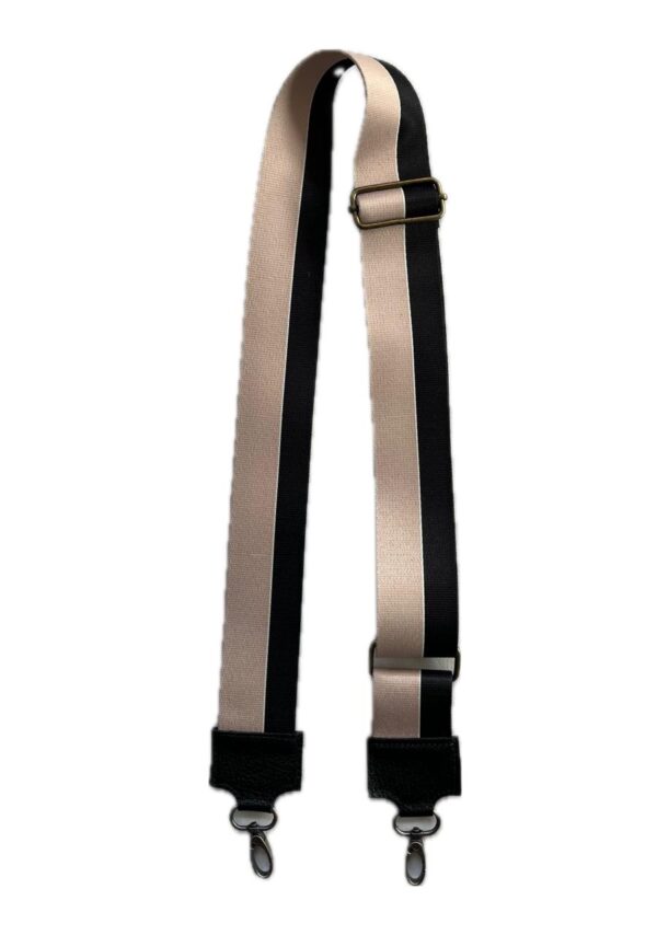 STRAP BEIGE BLANCO NEGRO 5 cms